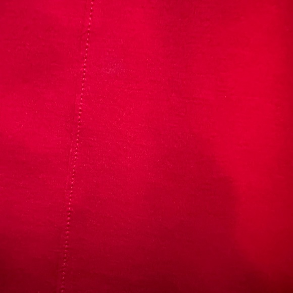 Lauren by Ralph Lauren Red Structured  & Fitted V Neck Dress Size 18 - Picture 16 of 16